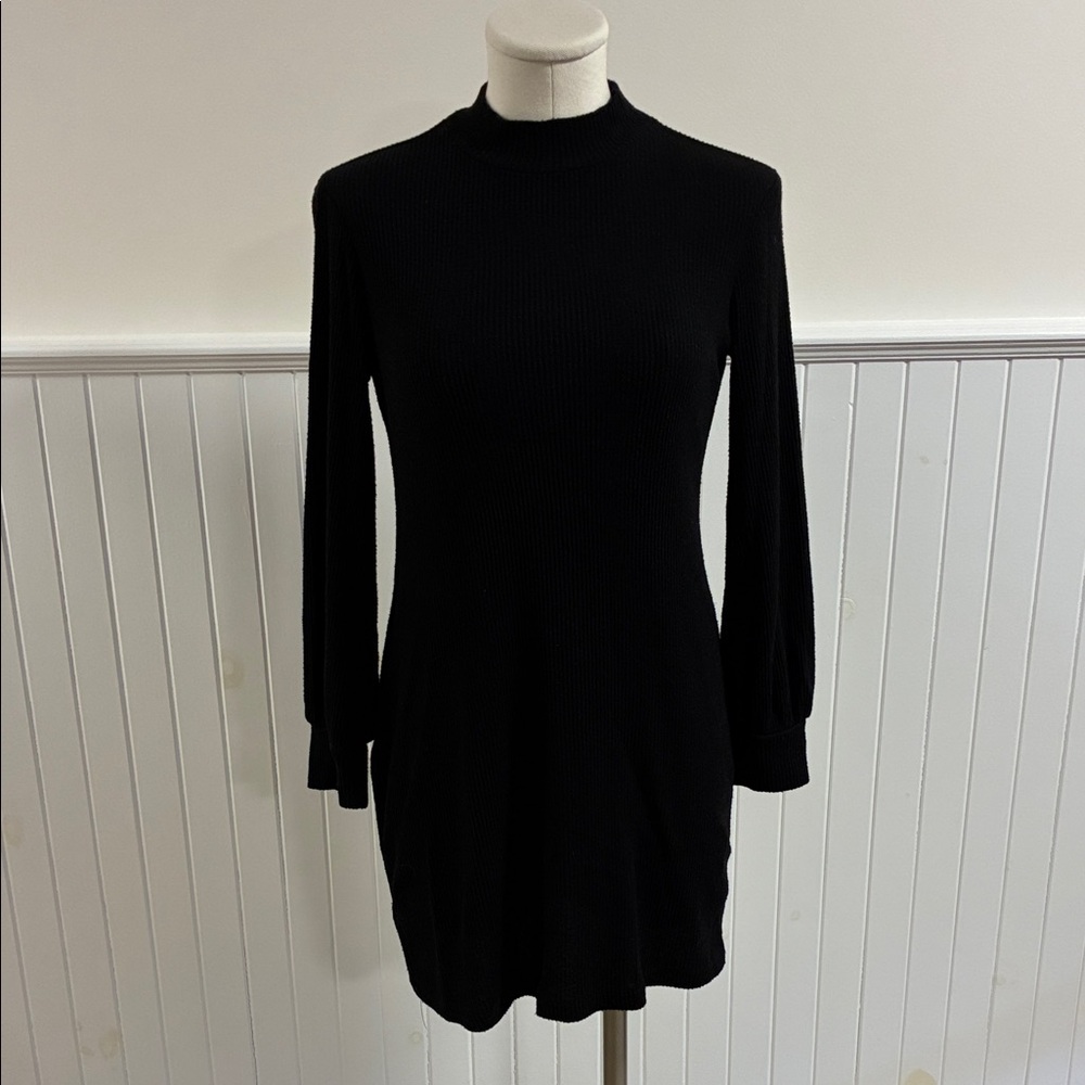 Dynamite Black Long Sleeve Dress